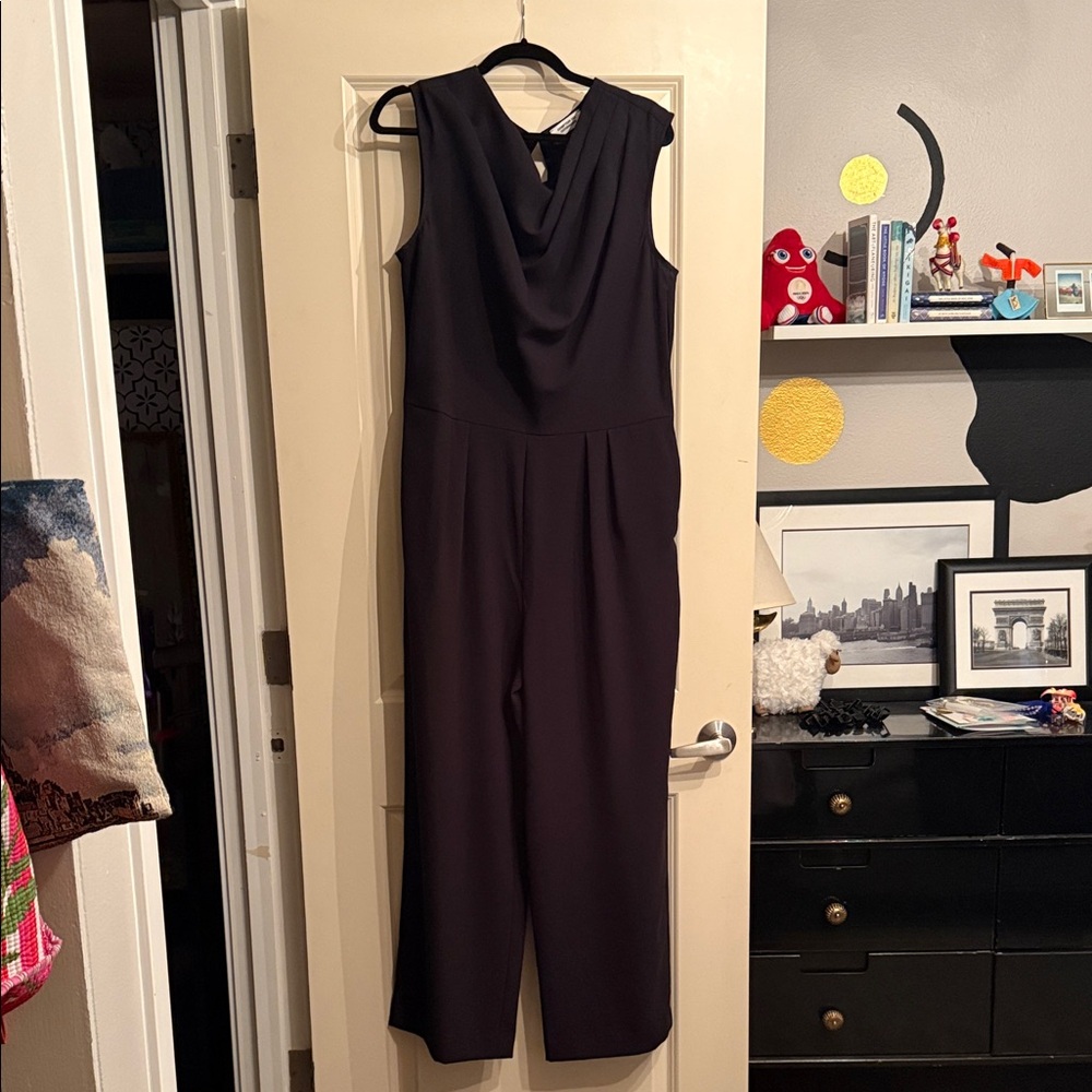 Comptoir Des Cotonniers - NWOT - Black Sleeveless Cowl-Neck Jumpsuit